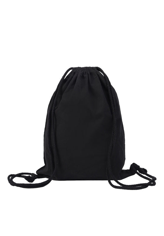 Thong - String Bag with Rope-Black