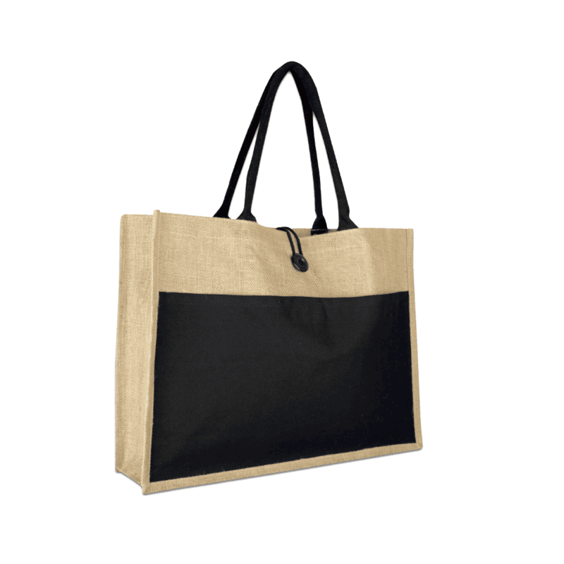 Trucs - Jute Bag with Canvas Pocket