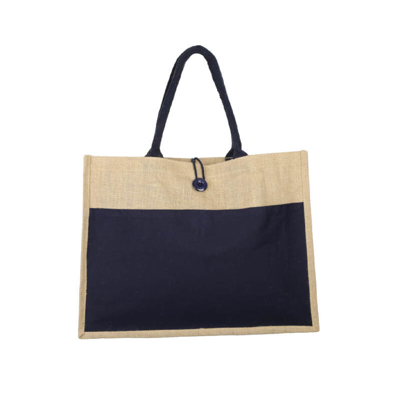 Trucs - Jute Bag with Canvas Pocket