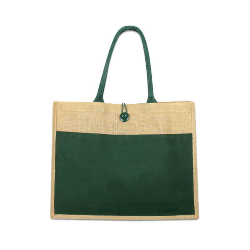 Trucs - Jute Bag with Canvas Pocket