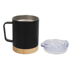 Bamboo Base Stainless Steel Mug
