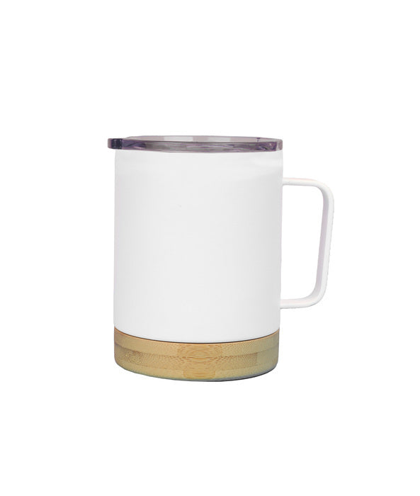 Bamboo Base Stainless Steel Mug