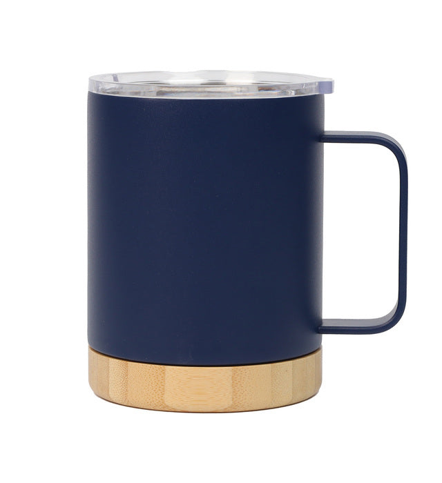 Bamboo Base Stainless Steel Mug