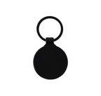 Trinket - Round Bamboo+Metal Keychain