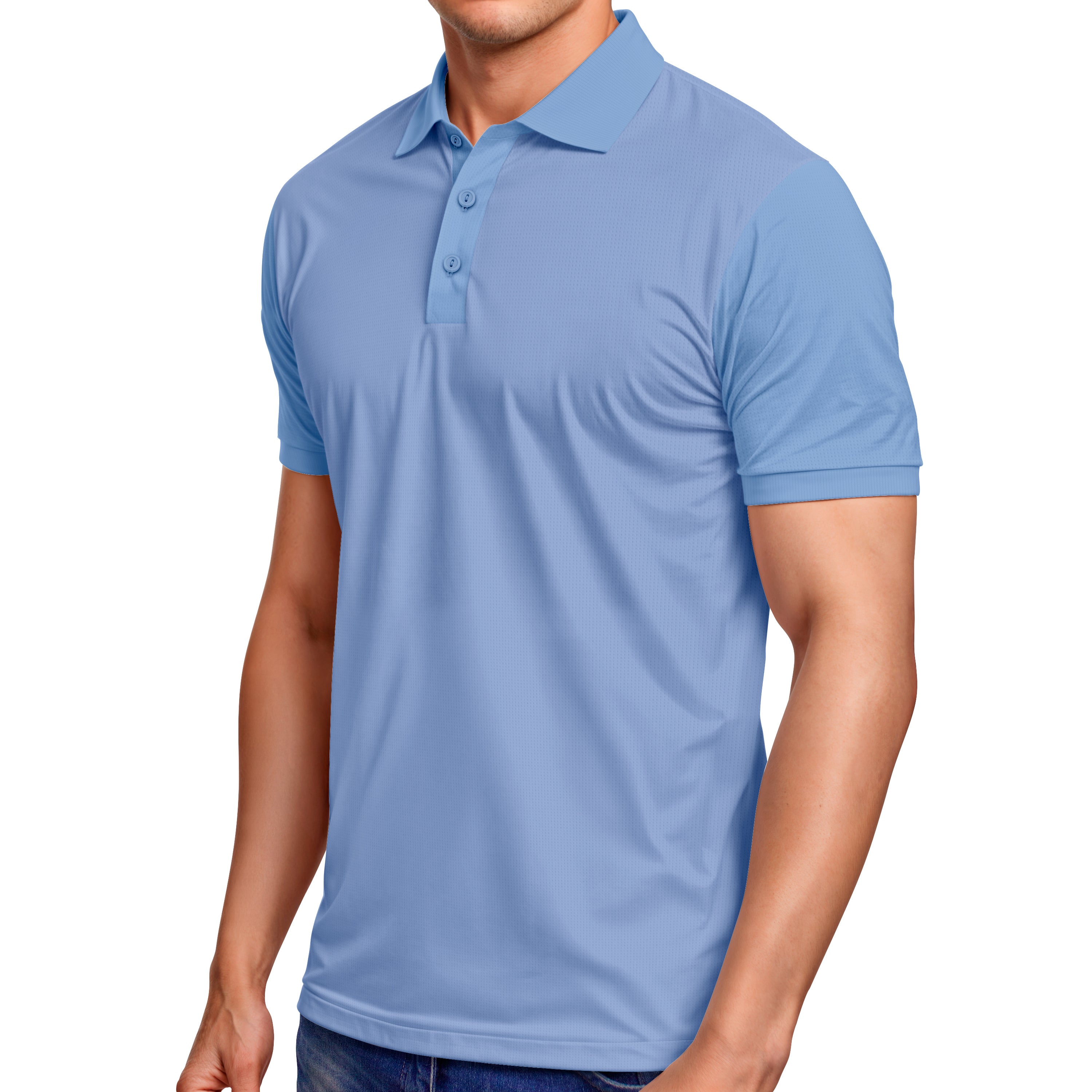 Basic Mesh Polo T-Shirt