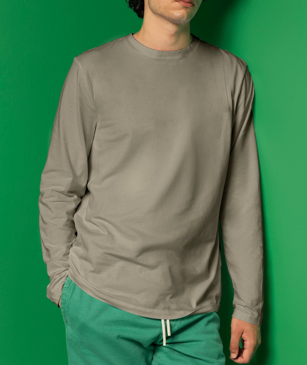 Basic Round Neck T-Shirt Full Sleeve – 100% Cotton