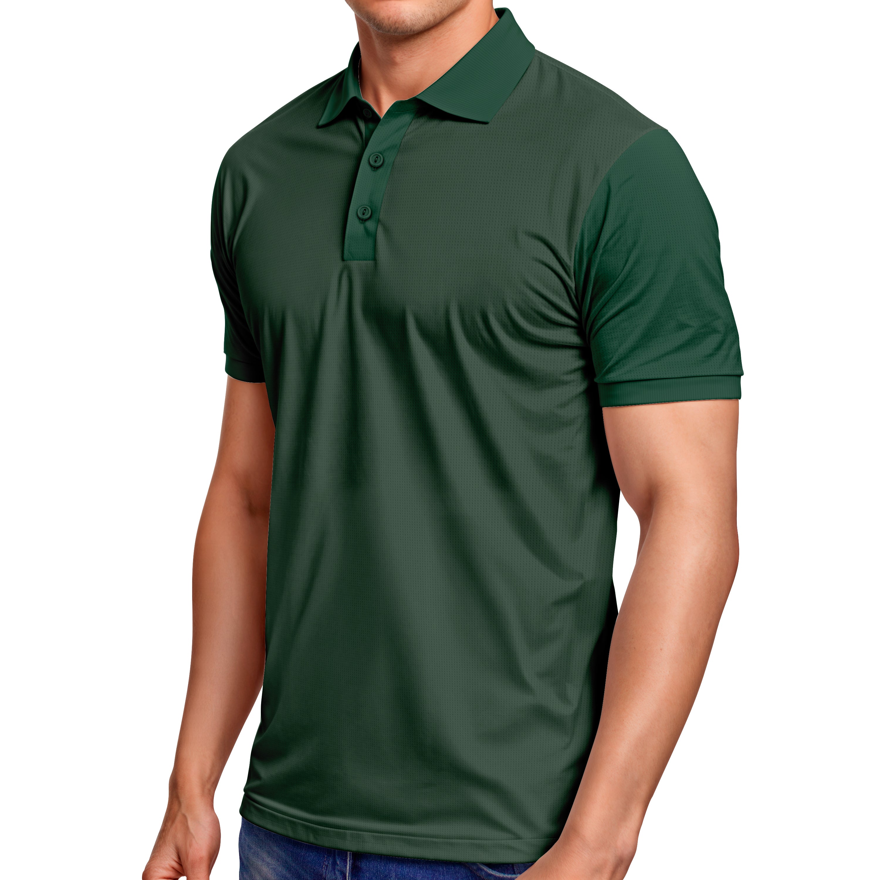 Basic Mesh Polo T-Shirt