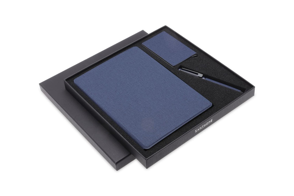 TESSIN - CHANGE ZERO Sustainable Gift Set with Refillable Notebook, Pen & Cardholder