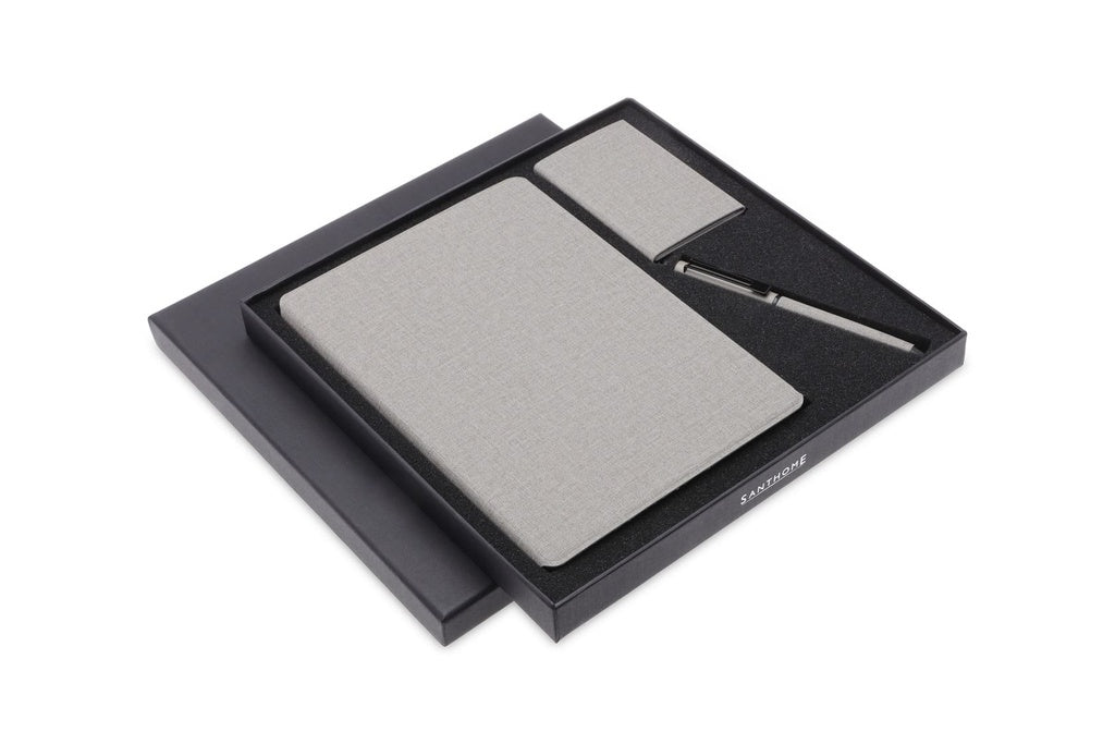 TESSIN - CHANGE ZERO Sustainable Gift Set with Refillable Notebook, Pen & Cardholder
