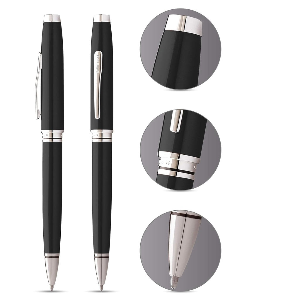 Cross Coventry Ballpoint Pen with Notebook and Bifold Wallet Gift Set