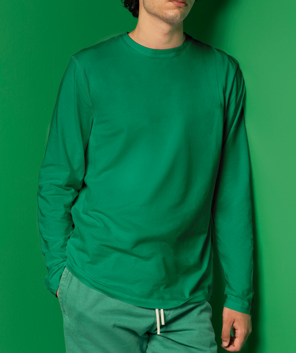 Basic Round Neck T-Shirt Full Sleeve – 100% Cotton