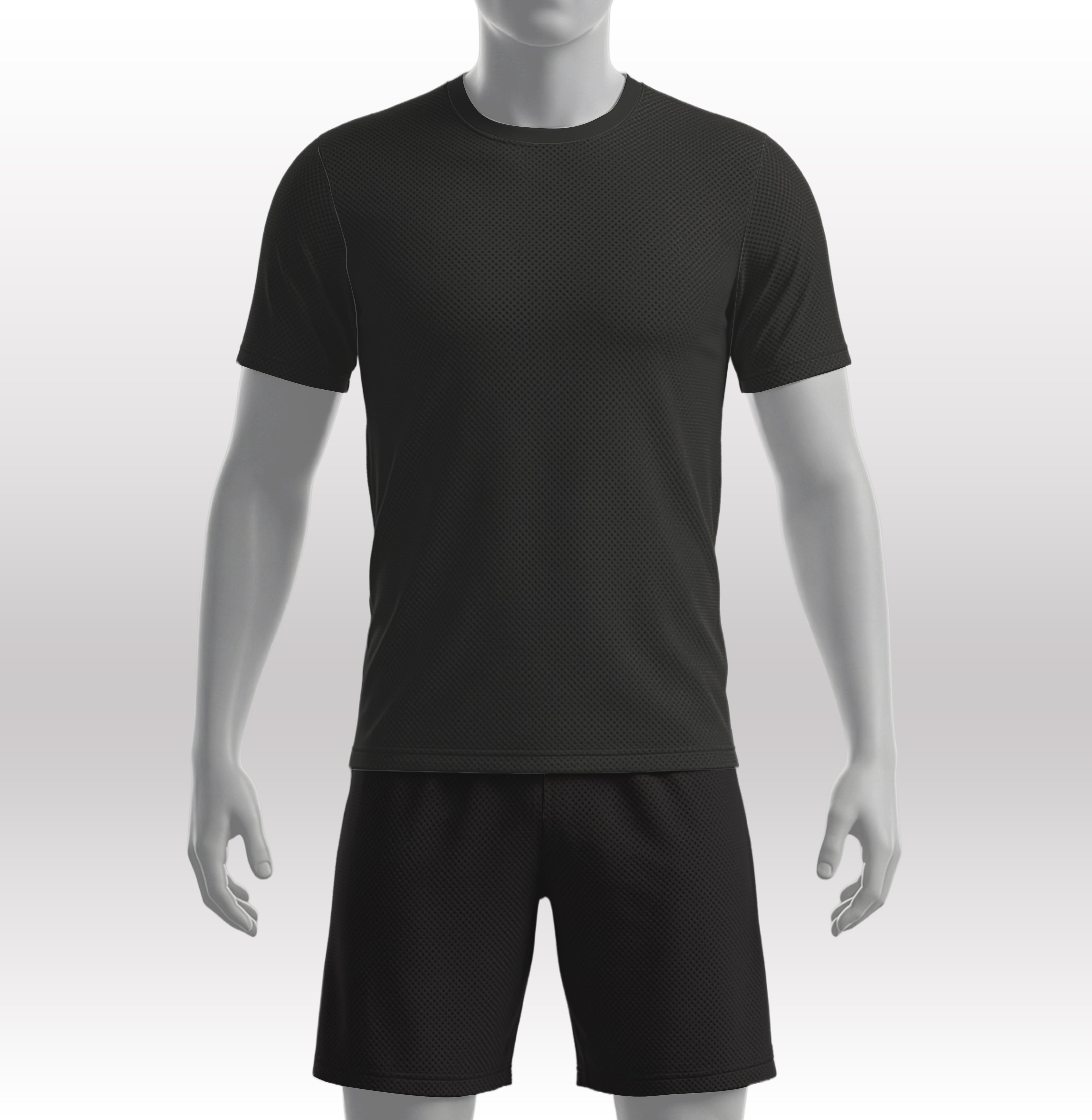 Premium Mesh Round Neck T-Shirt
