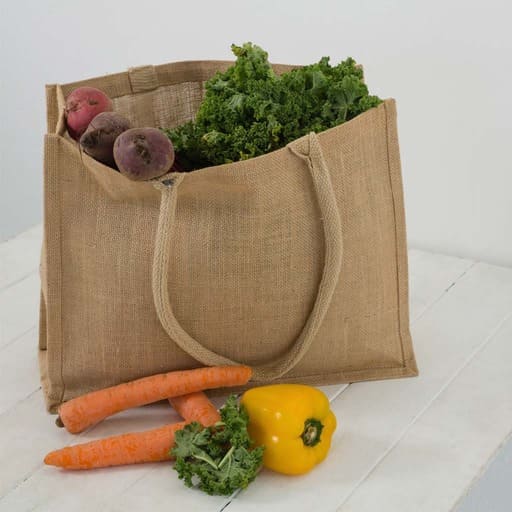 Eco-neutral Jute Shopping Bag - Horizontal