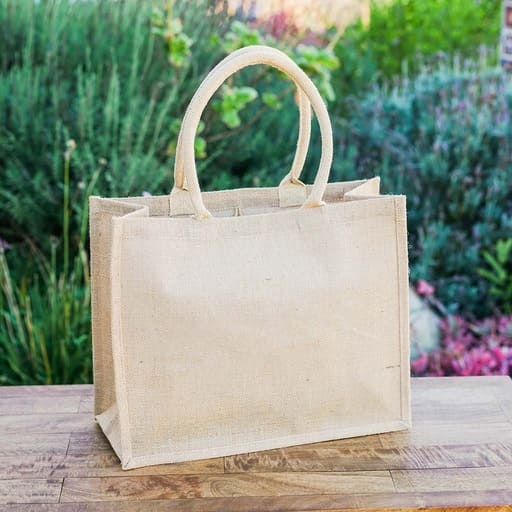 Eco-neutral Jute Shopping Bag - Horizontal