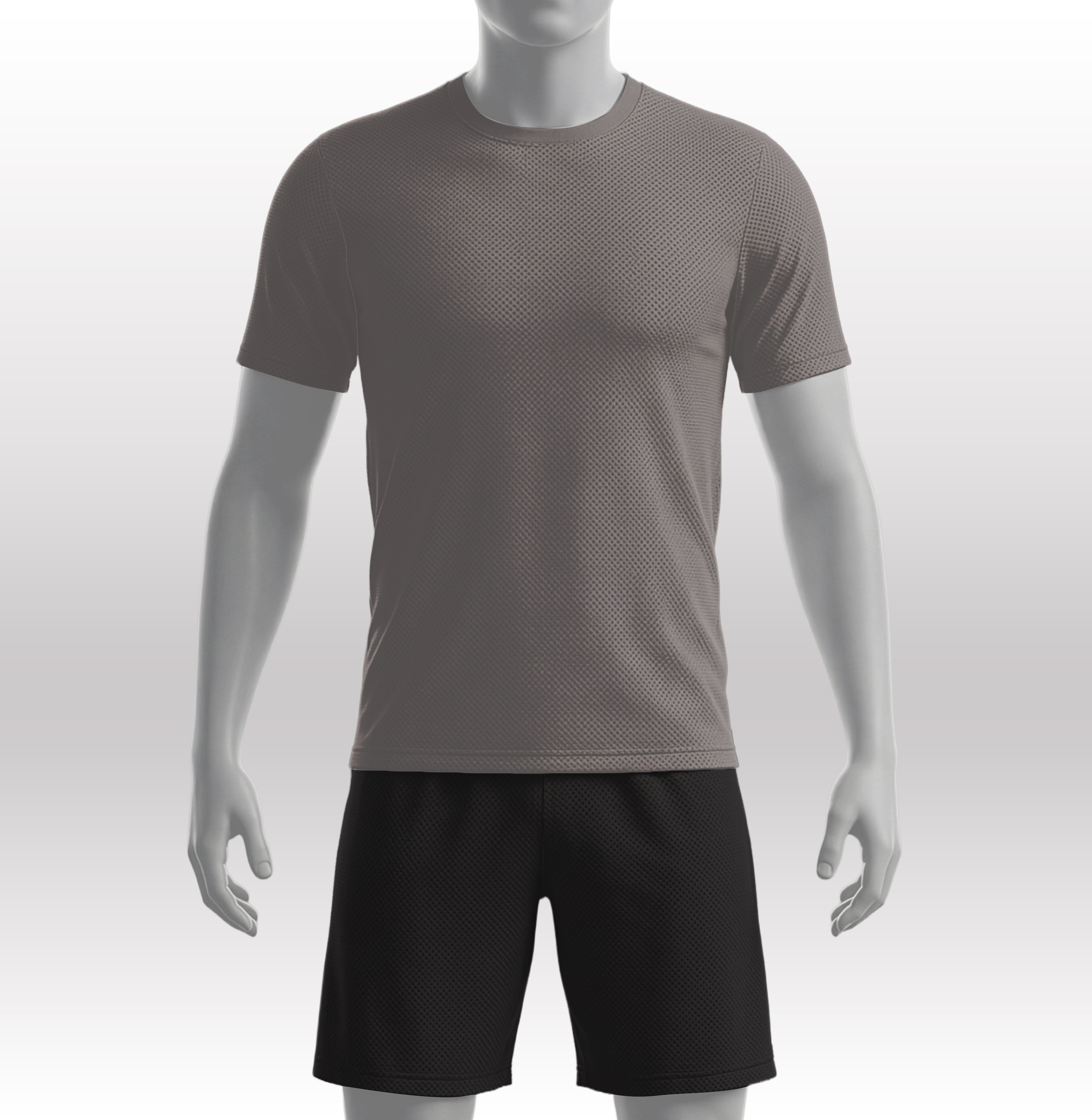 Premium Mesh Round Neck T-Shirt