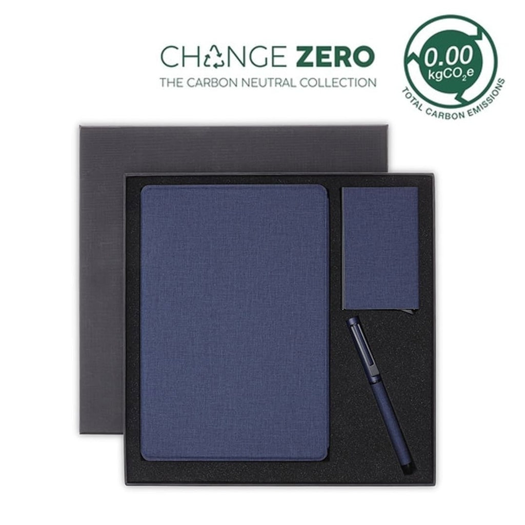TESSIN - CHANGE ZERO Sustainable Gift Set with Refillable Notebook, Pen & Cardholder