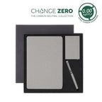 TESSIN - CHANGE ZERO Sustainable Gift Set with Refillable Notebook, Pen & Cardholder