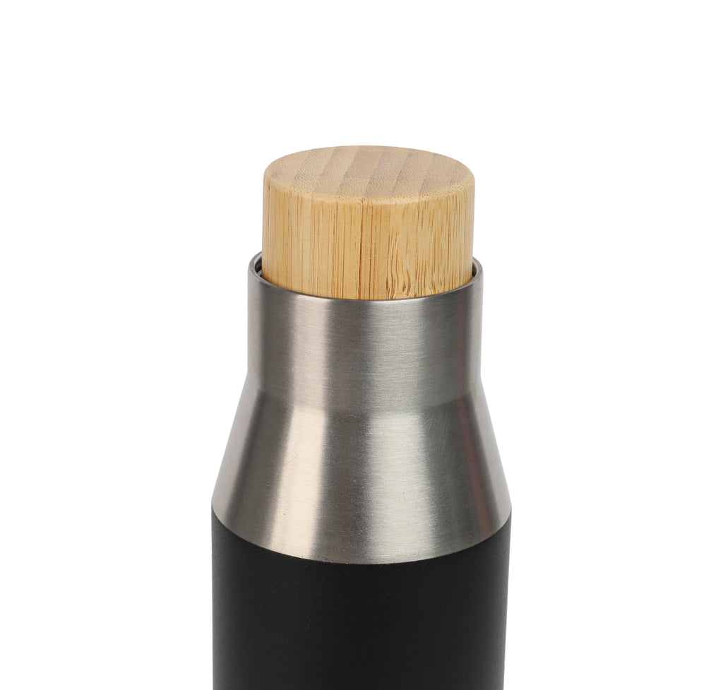 Vacuum Bottle with Bamboo Lid