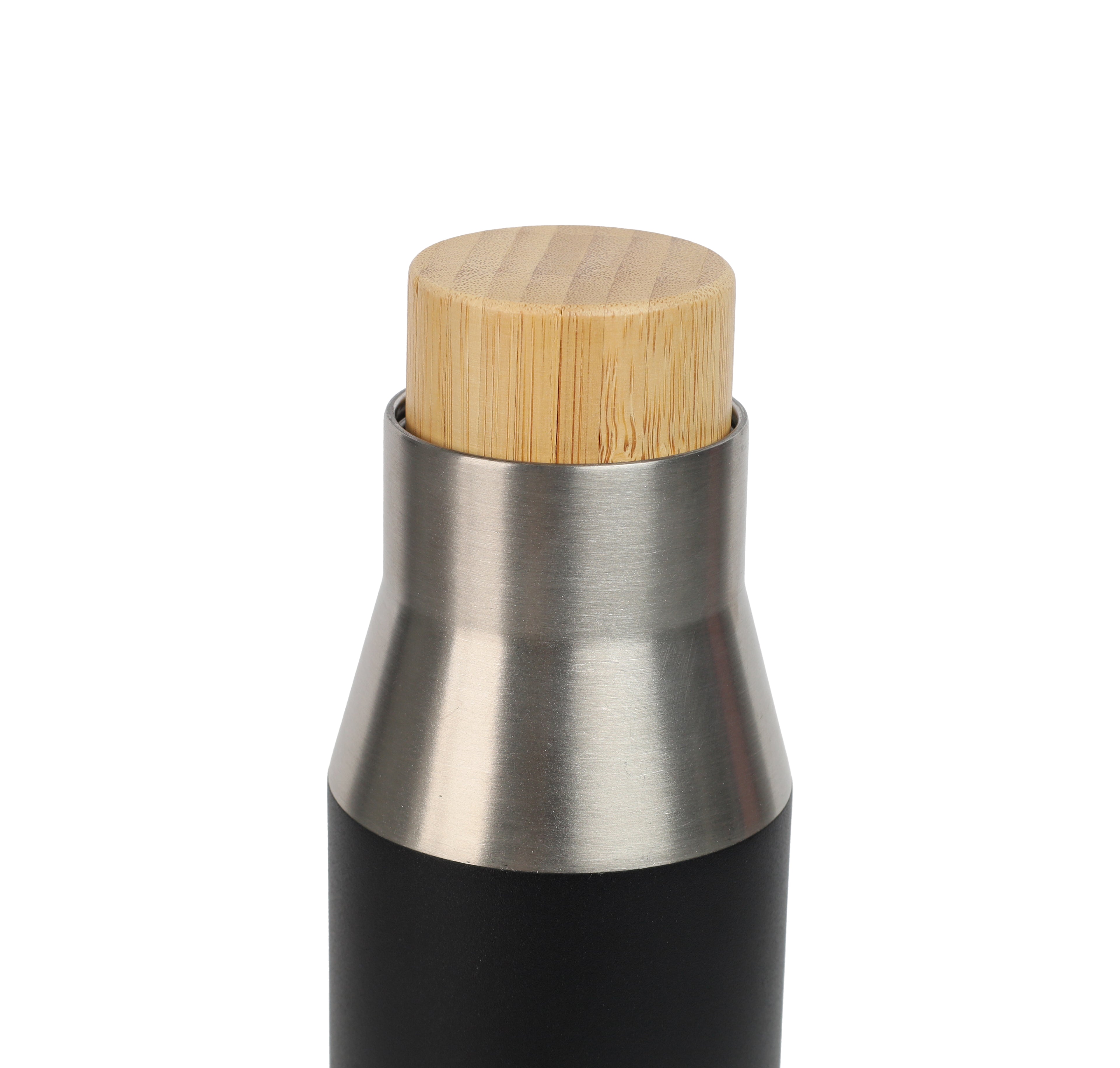 Vacuum Bottle with Bamboo Lid