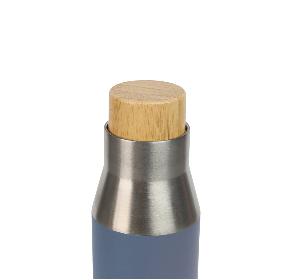 Vacuum Bottle with Bamboo Lid