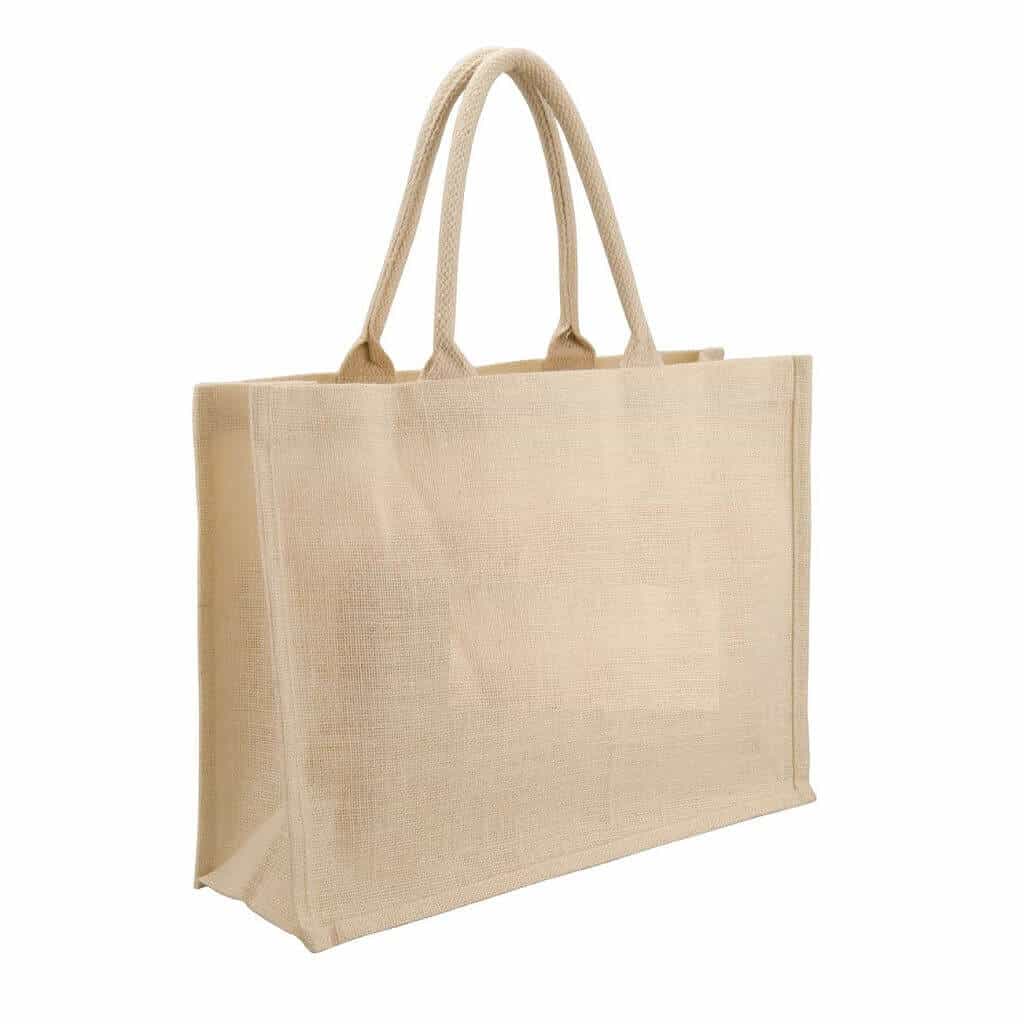 Eco-neutral Jute Shopping Bag - Horizontal