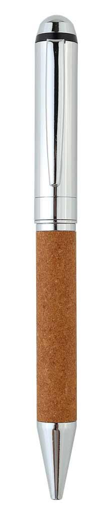 KORU - eco-neutral Metal Pen with Recycled Leather Barrel