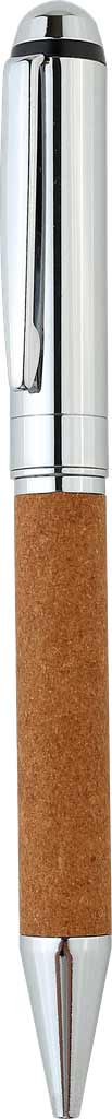 KORU - eco-neutral Metal Pen with Recycled Leather Barrel