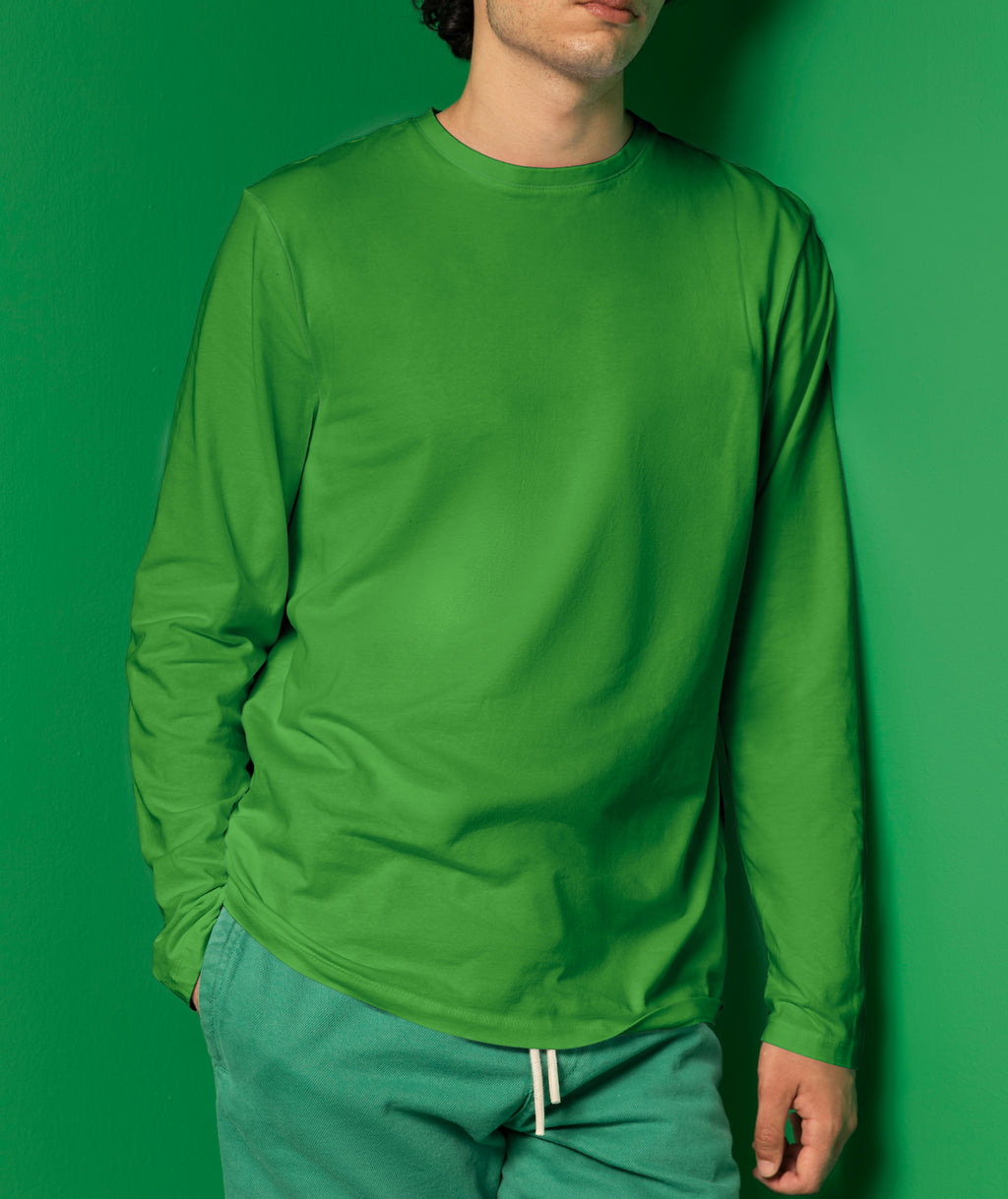 Basic Round Neck T-Shirt Full Sleeve – 100% Cotton
