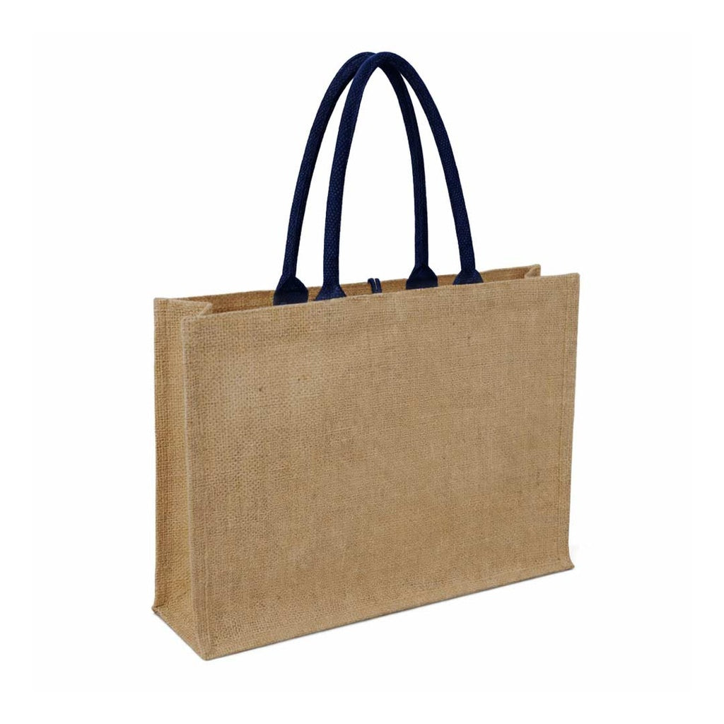 MONCLOVA - Jute Bag with Canvas Pocket - Natural