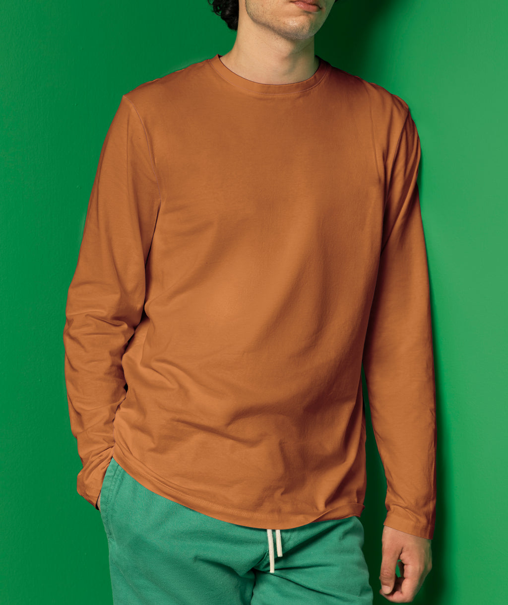 Basic Round Neck T-Shirt Full Sleeve – 100% Cotton