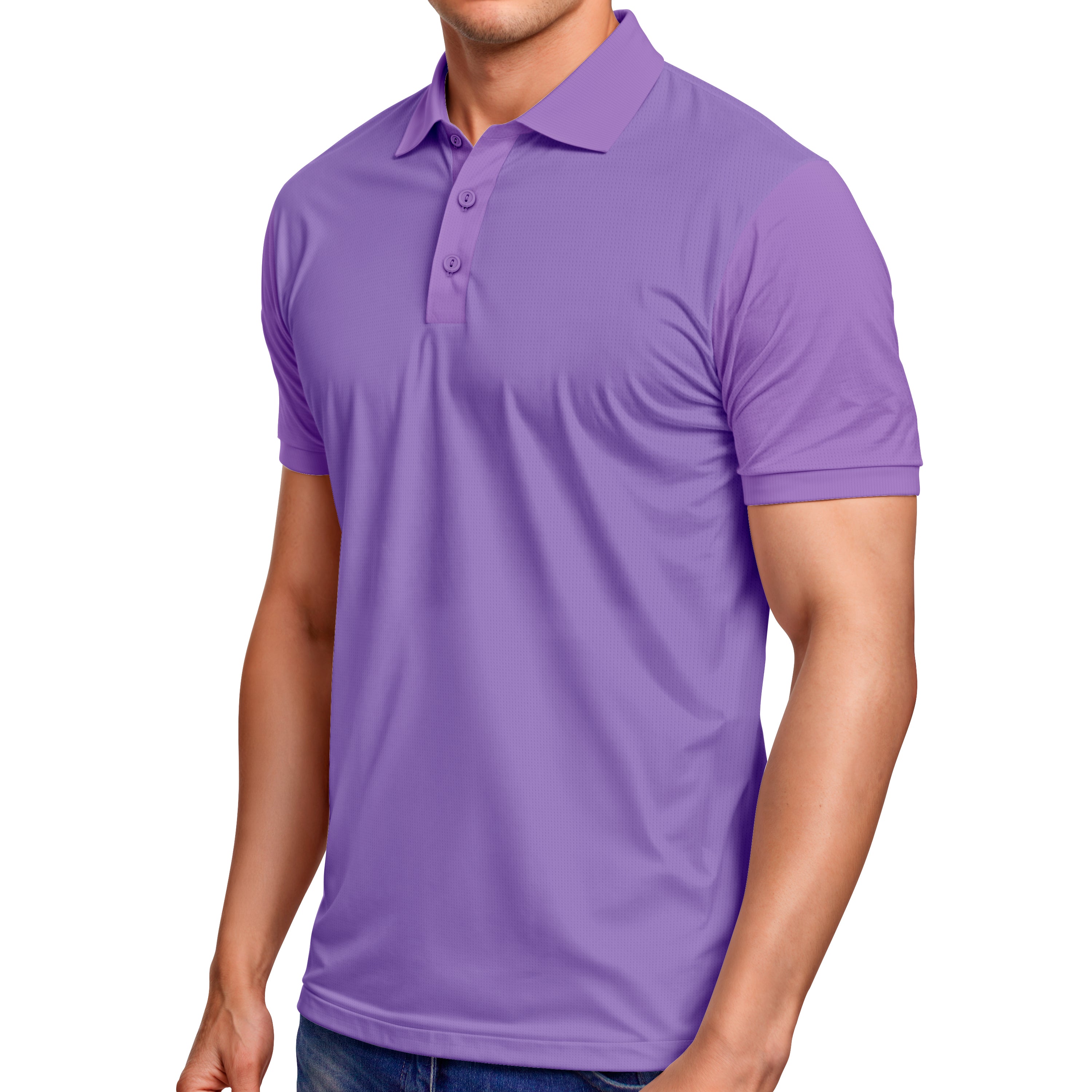 Basic Mesh Polo T-Shirt