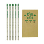 Plantable A Pencils Set Seeds Tomato Coriander Chili Mustard Fenugreek