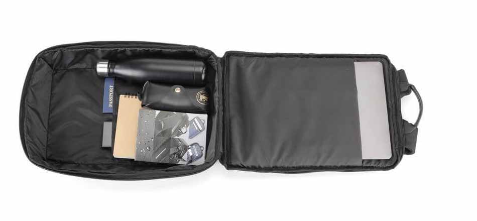 SANOK - CHANGE Collection Slim RPET 15.6" Laptop Backpack - Black