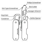 Santhome EDC Foldable Keytool and Parcel Cutter