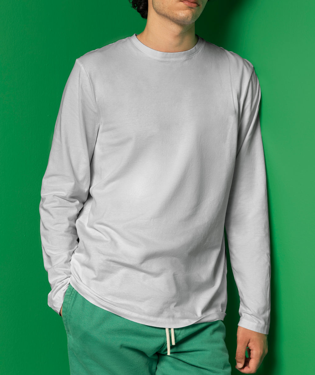 Basic Round Neck T-Shirt Full Sleeve – 100% Cotton