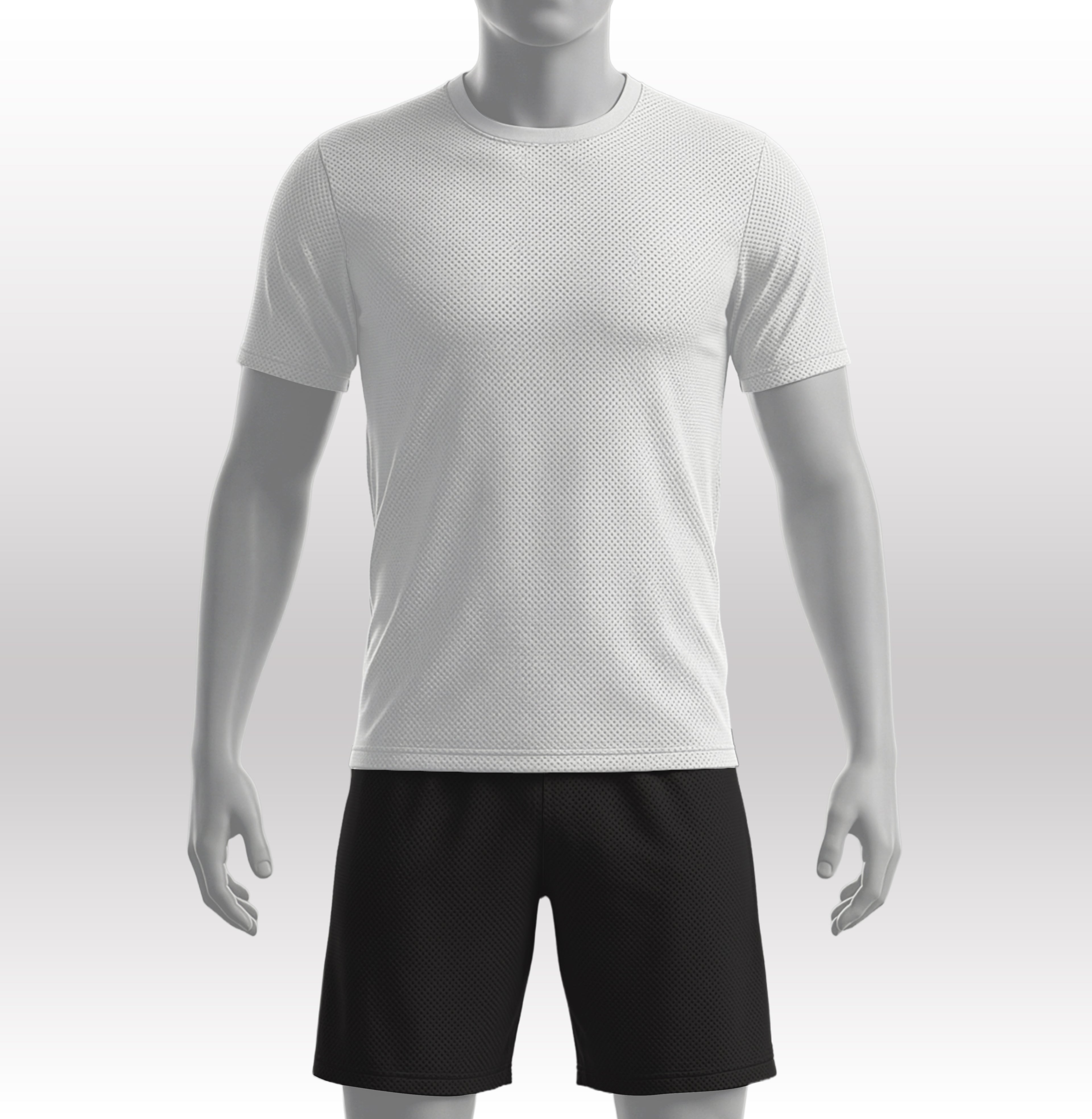 Premium Mesh Round Neck T-Shirt