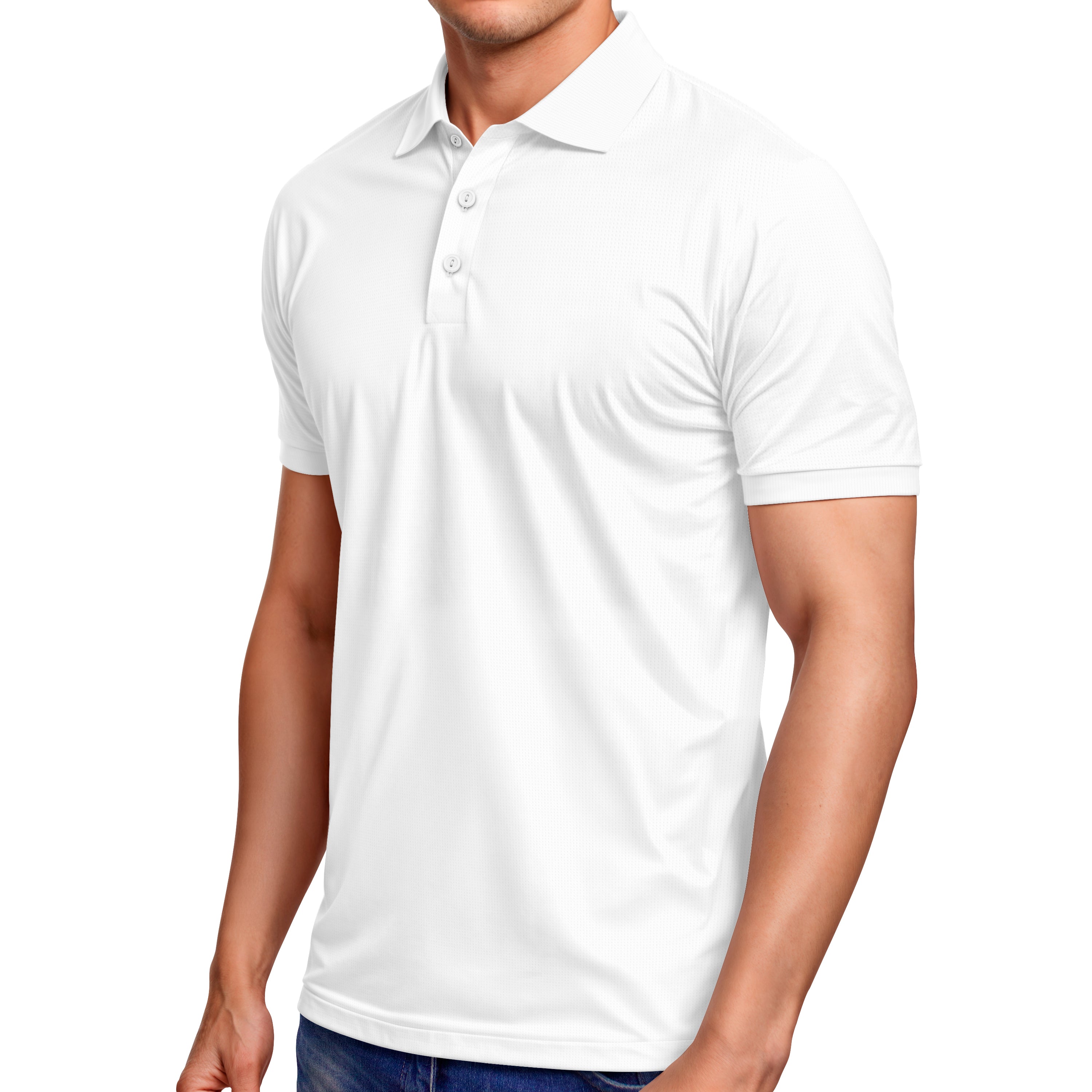 Basic Mesh Polo T-Shirt