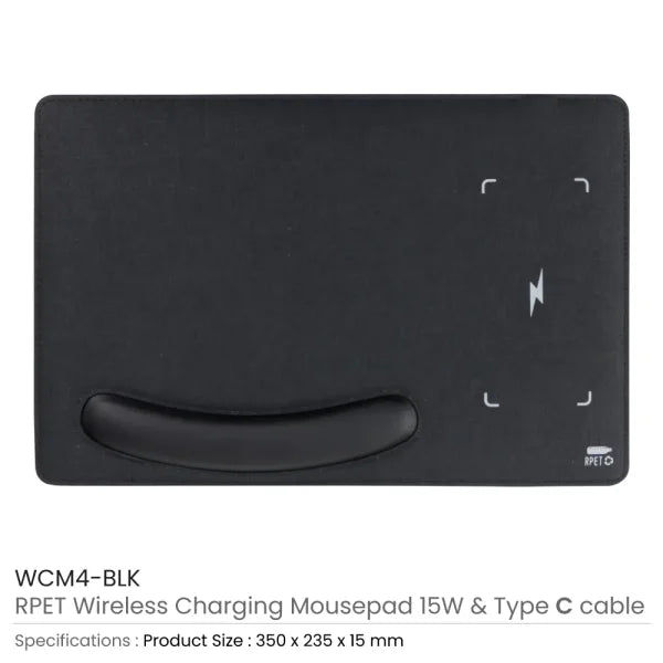 15W Wireless Fast Charging Mousepads/Forearm Support Type C